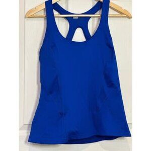 EXP Core Womens Racerback Athletic Tank Top Medium Blue